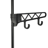 Kledingrek 55X28,5X175 Cm Staal En Ongeweven Stof Zwart