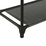 Kledingrek 55X28,5X175 Cm Staal En Ongeweven Stof Zwart
