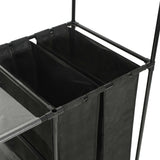 Kledingrek 87X44X158 Cm Staal En Ongeweven Stof Zwart