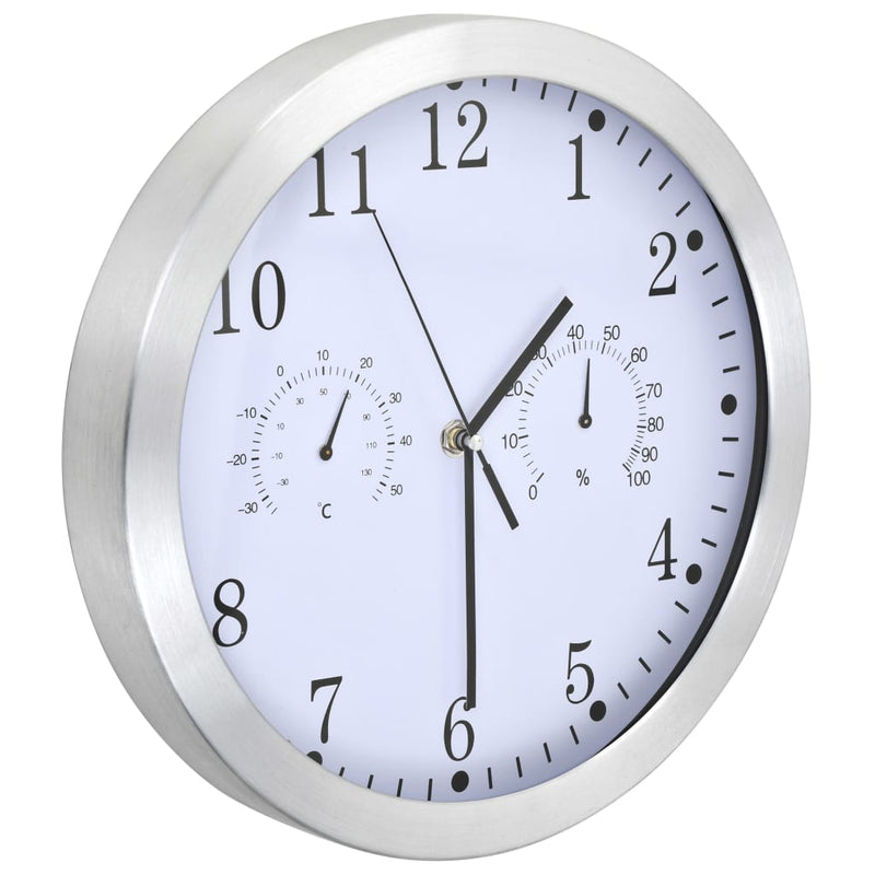 Wandklok Met Quartz-Mechanisme Hygrometer Thermometer 30 Cm