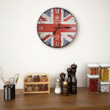 Wandklok Vintage Stijl Bloemen