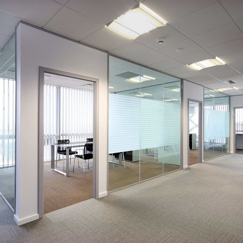Raamfolie Strepenpatroon Mat 0,9X Pvc Mat Gestreept