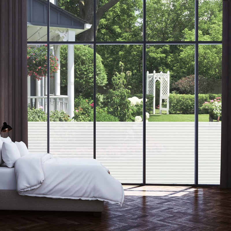Raamfolie Strepenpatroon Mat 0,9X Pvc Mat Gestreept