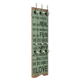 Wandkapstok Met 6 Haken 120X40 Cm