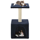 Kattenkrabpaal Met Sisal Krabpaal Pootafdrukken Grijs