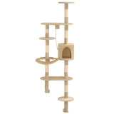 Kattenkrabpaal Met Sisal Krabpalen Wandmontage 194 Cm