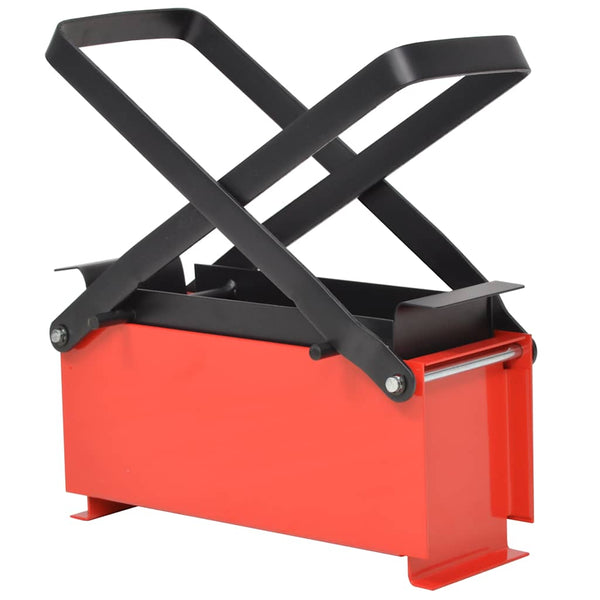Brikettenpers Voor Papier 34X14X14 Cm Staal Zwart En Rood