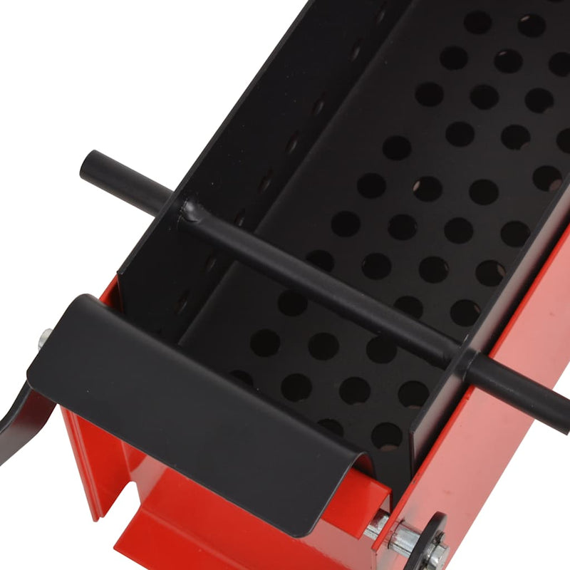 Brikettenpers Voor Papier 34X14X14 Cm Staal Zwart En Rood