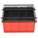 Brikettenpers Voor Papier 38X31X18 Cm Staal Zwart En Rood