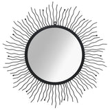 Wandspiegel Sunburst Zwart
