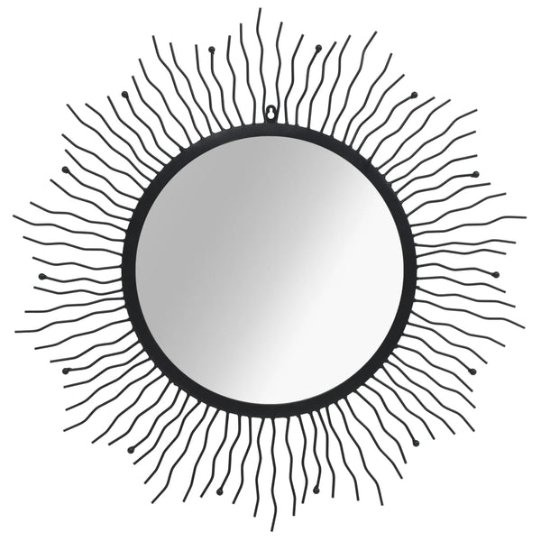 Wandspiegel Sunburst Zwart