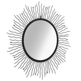 Wandspiegel Sunburst Zwart