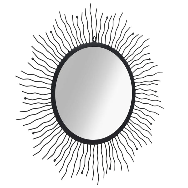 Wandspiegel Sunburst Zwart