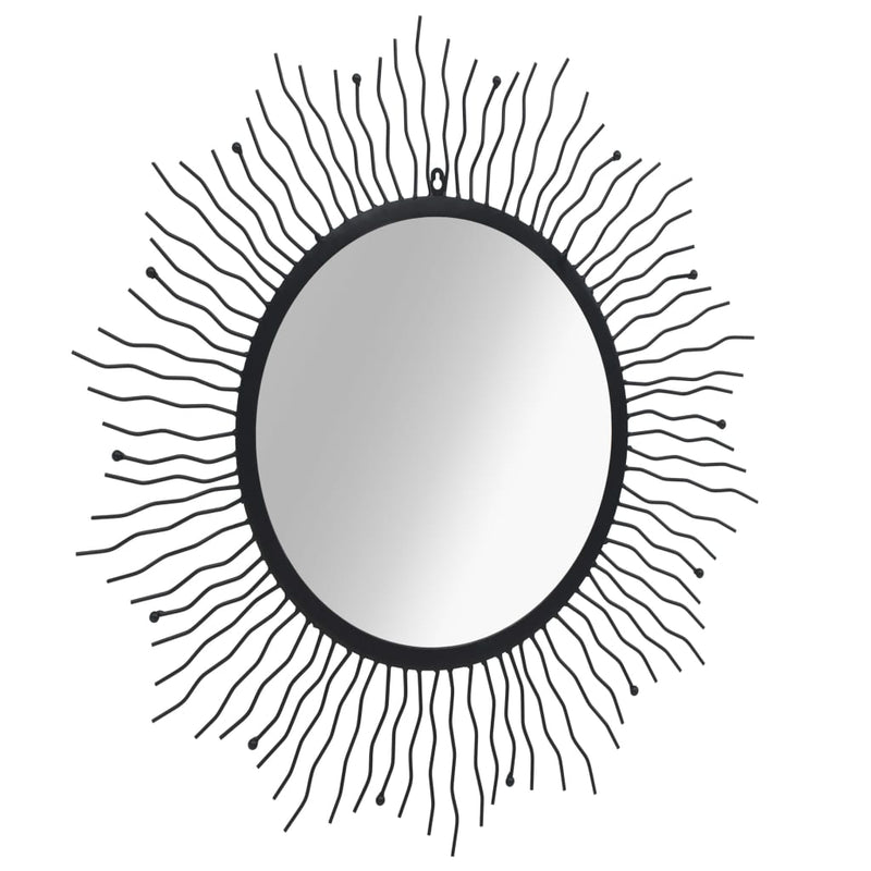 Wandspiegel Sunburst Zwart