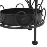 Parapluhouder Vintage Stijl 26X46 Cm Metaal Zwart