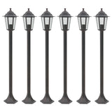 Paalverlichting Voor Tuin E27 110 Cm Aluminium 6 St
