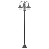 Paalverlichting Tuin E27 220 Cm Aluminium 3-Delig