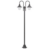 Paalverlichting Tuin E27 220 Cm Aluminium 2-Delig