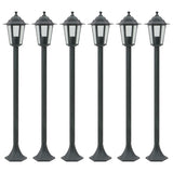 Paalverlichting Voor Tuin E27 110 Cm Aluminium 6 St
