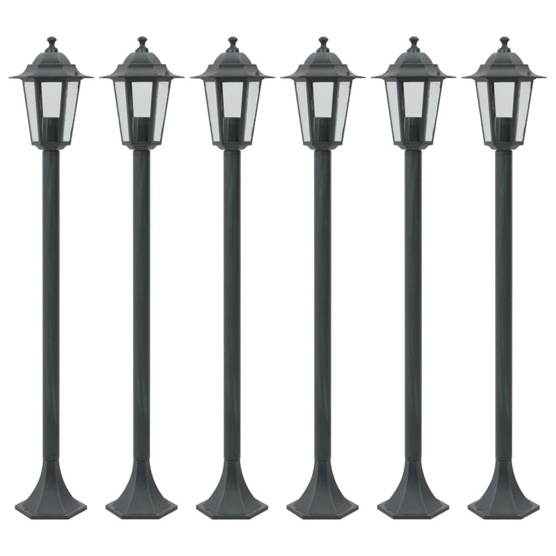 Paalverlichting Voor Tuin E27 110 Cm Aluminium 6 St