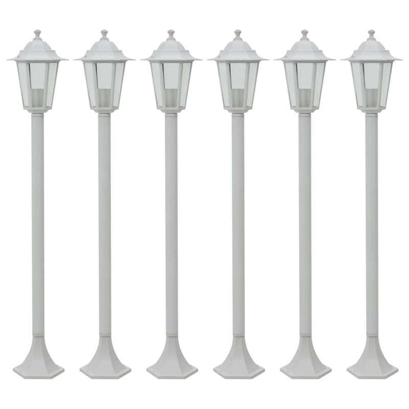 Paalverlichting Voor Tuin E27 110 Cm Aluminium 6 St