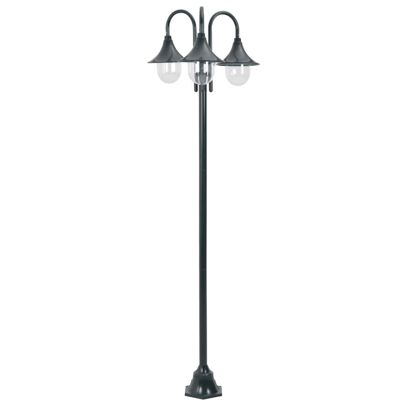 Paalverlichting Tuin E27 220 Cm Aluminium 3-Delig