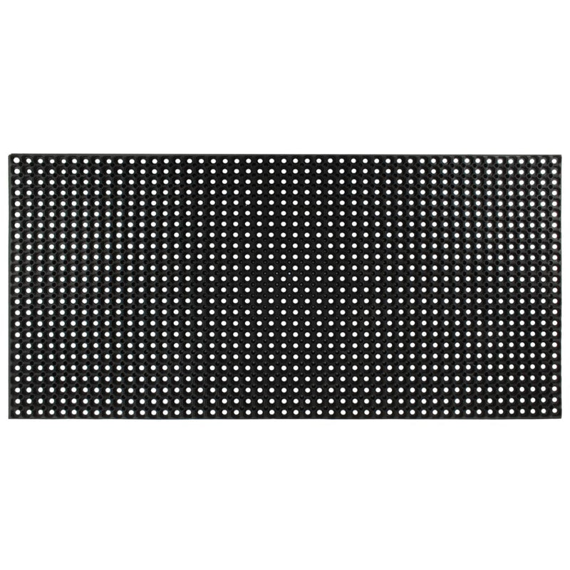 Deurmat Halfrond 45X75 Cm Rubber