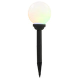Led-Solarlampen Rond 15 Cm Rgb 4 St