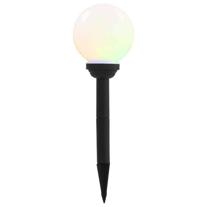 Led-Solarlampen Rond 15 Cm Rgb 4 St