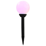 Led-Solarlampen Rond 15 Cm Rgb 4 St