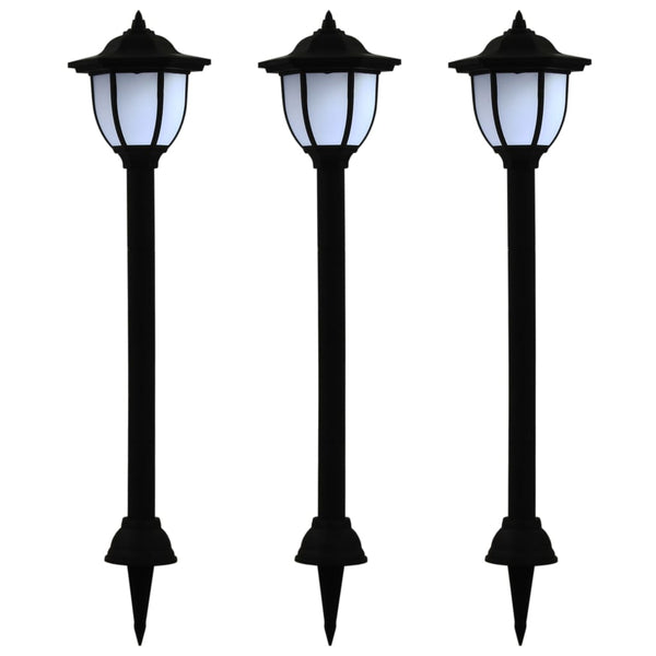 Led-Solarlampen Zwart 3 St