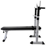 Trainingsbank Met Gewichtenrek En Halterset 60,5 Kg