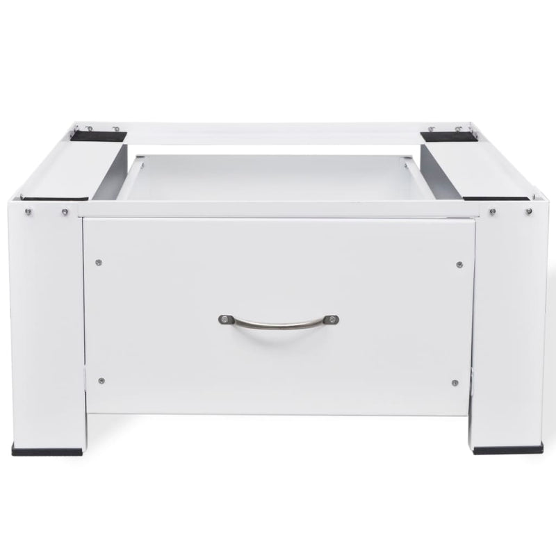 Voetstuk Voor Wasmachine Met Lade Wit