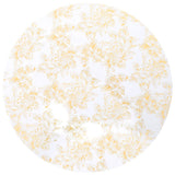 2 St Tafelhoezen Stretch 70 Cm Wit Met Gouden Opdruk