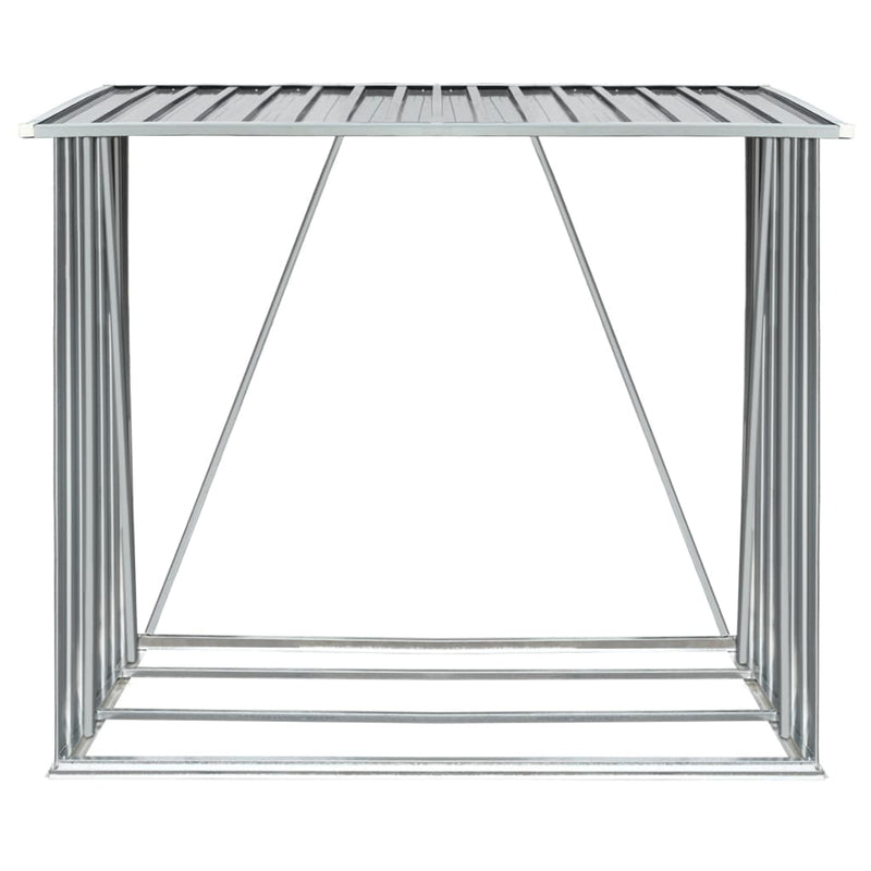 Haardhoutschuur 163X83X154 Cm Gegalvaniseerd Staal
