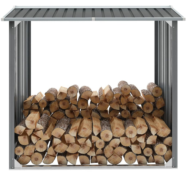 Haardhoutschuur 172X91X154 Cm Gegalvaniseerd Staal