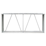 Haardhoutschuur 330X84X152 Cm Gegalvaniseerd Staal