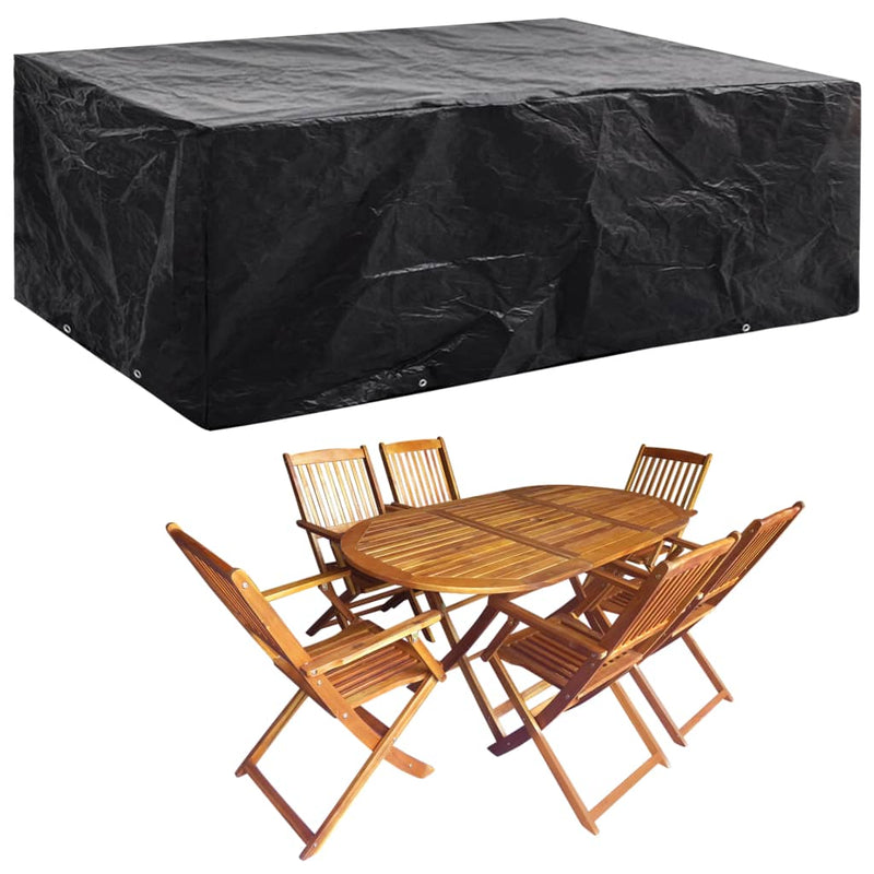 Tuinmeubelhoezen Poly Rattan 4-Persoons 113X113 Cm