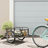 Fietstrailer 130X73X48,5 Cm Staal Zwart