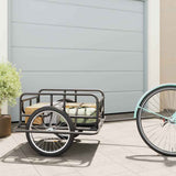 Fietstrailer 130X73X48,5 Cm Staal Zwart