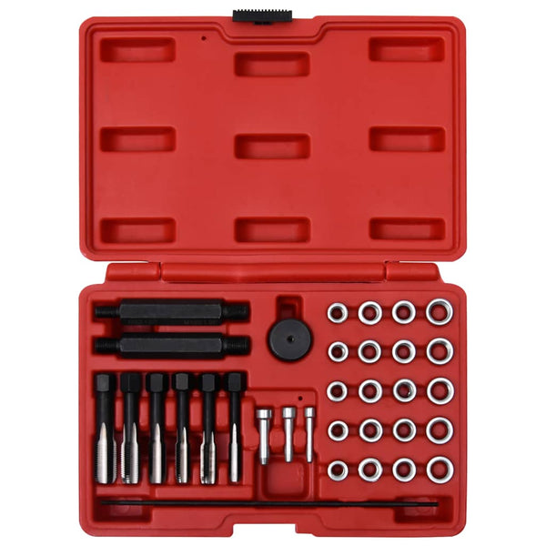 33-Delige Gloeibougie Schroefdraadreparatieset M8 M10 M12