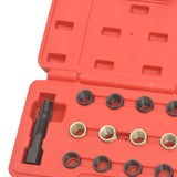 16-Delige Bougiedraad Reparatieset M14X1,25 Terracotta