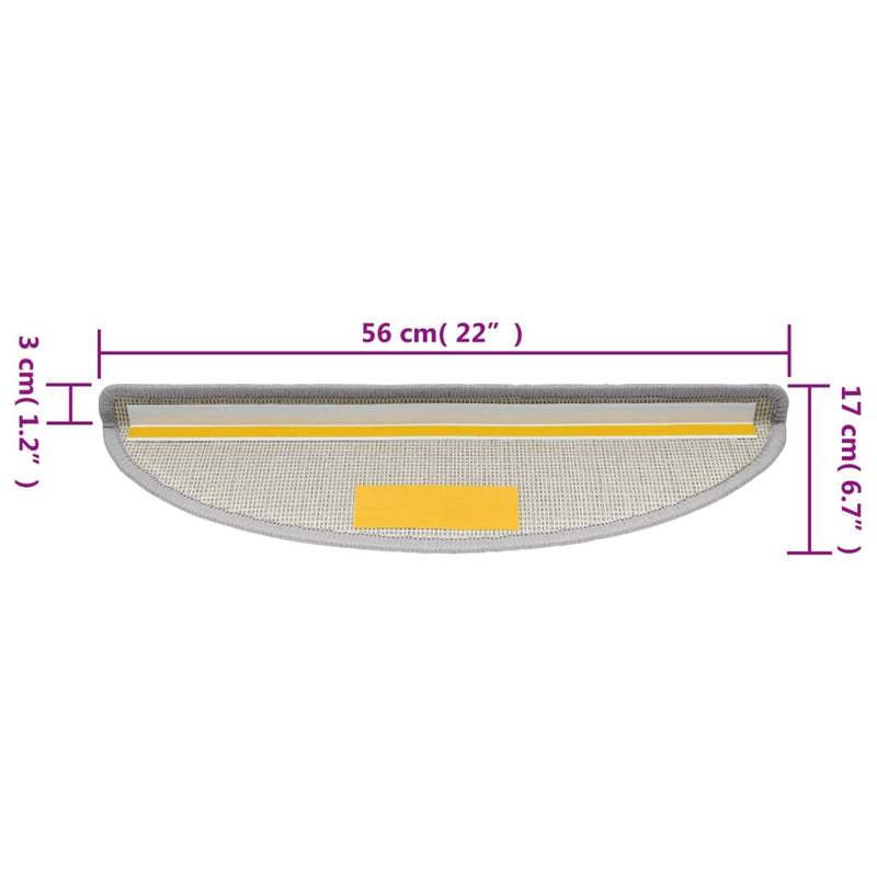 Trapmatten Lichtgrijs
