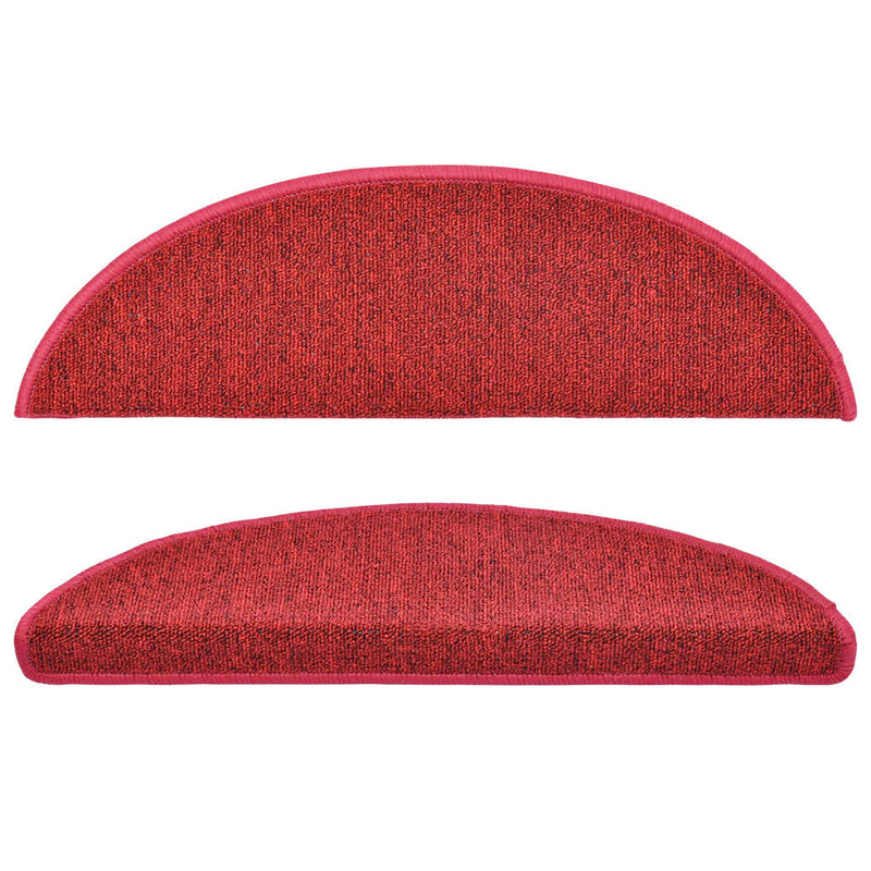 Trapmatten Bordeaux Halfrond Rood