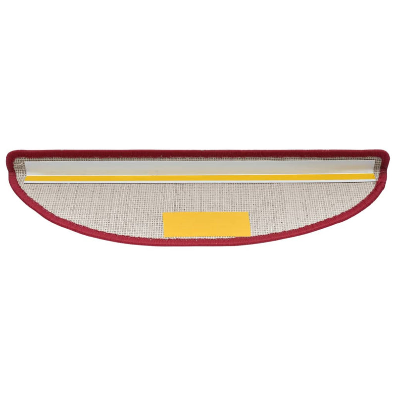 Trapmatten Bordeaux Halfrond Rood