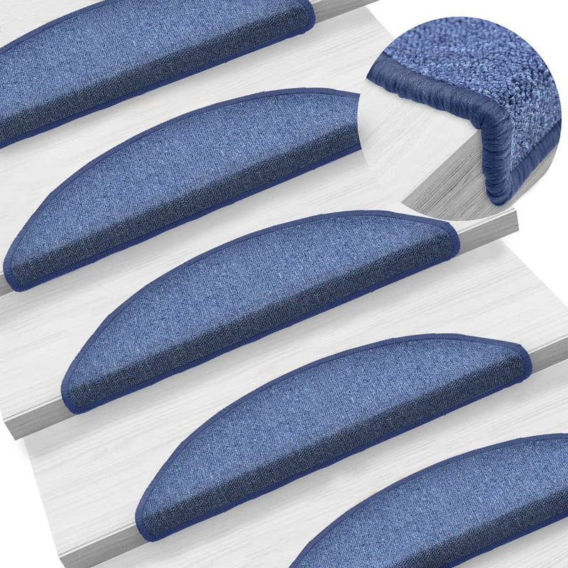 Trapmatten Halfrond Blauw