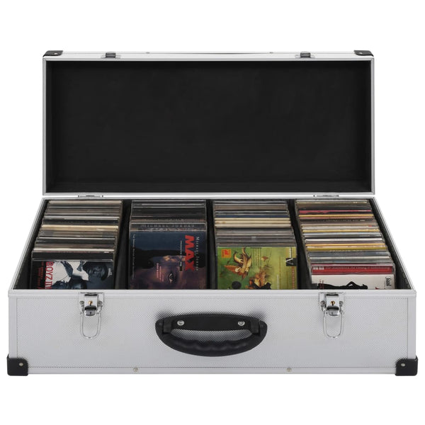 Cd-Koffer Voor 80 Cd's Aluminium Abs Kleurig