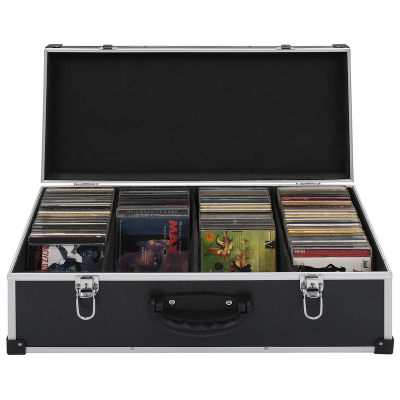 Cd-Koffer Voor 80 Cd's Aluminium Abs Kleurig