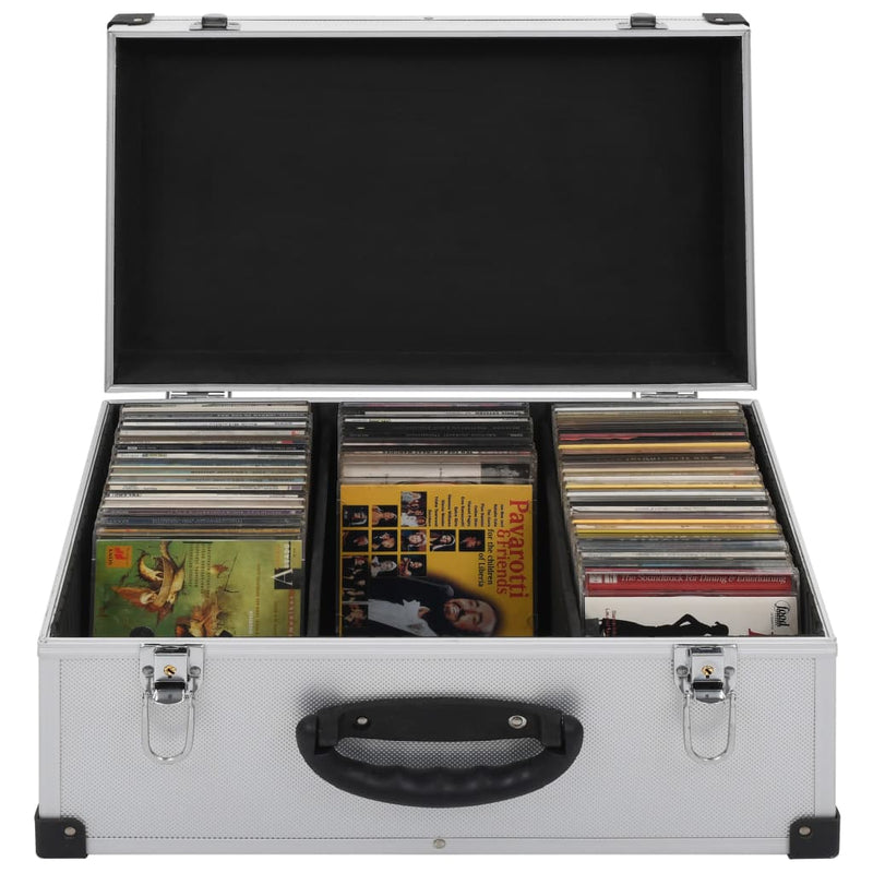 Cd-Koffer Voor 80 Cd's Aluminium Abs Kleurig
