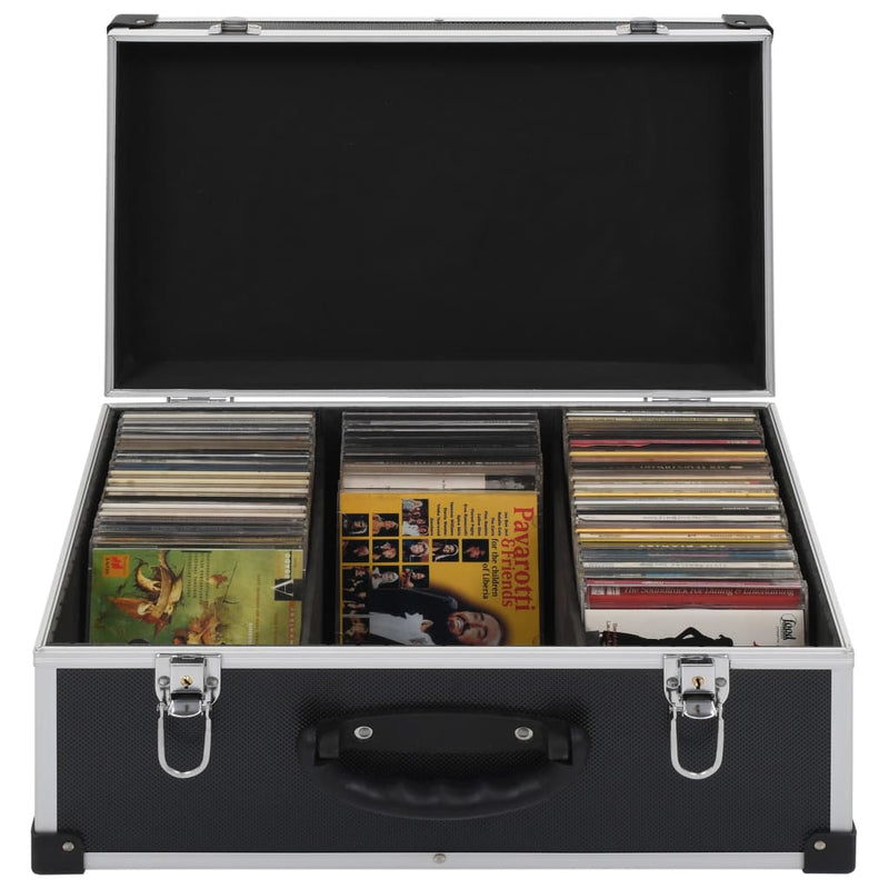 Cd-Koffer Voor 80 Cd's Aluminium Abs Kleurig